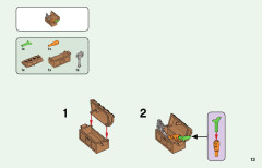 LEGO 21161 instructions page 13 – build guide