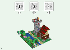 LEGO 21161 instructions page 2 – build guide