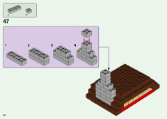 LEGO 21161 instructions page 36 – build guide
