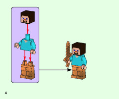 LEGO 21162 instructions page 4 – build guide