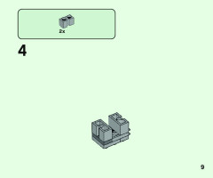 LEGO 21162 instructions page 9 – build guide