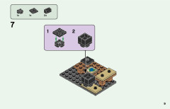 LEGO 21163 instructions page 9 – build guide