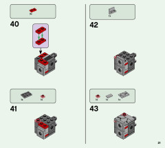 LEGO 21163 instructions page 21 – build guide