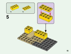 LEGO 21164 instructions page 15 – build guide