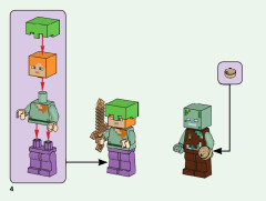 LEGO 21164 instructions page 4 – build guide