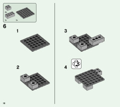 LEGO 21166 instructions page 10 – build guide