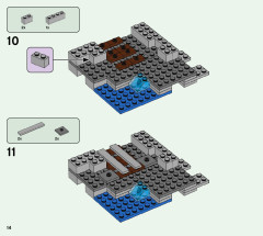 LEGO 21166 instructions page 14 – build guide