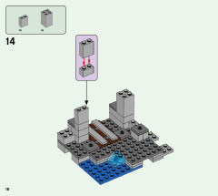LEGO 21166 instructions page 16 – build guide