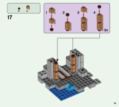 LEGO 21166 instructions page 19 – build guide