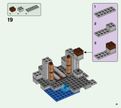 LEGO 21166 instructions page 21 – build guide