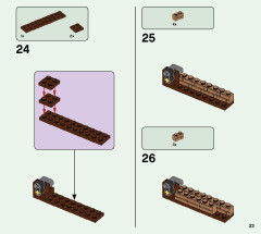 LEGO 21166 instructions page 23 – build guide
