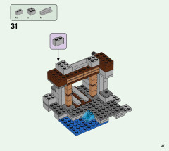 LEGO 21166 instructions page 27 – build guide