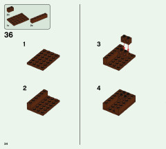 LEGO 21166 instructions page 34 – build guide