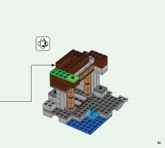 LEGO 21166 instructions page 35 – build guide