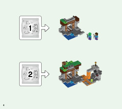 LEGO 21166 instructions page 4 – build guide