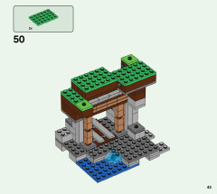 LEGO 21166 instructions page 43 – build guide