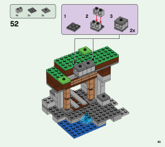 LEGO 21166 instructions page 45 – build guide
