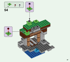 LEGO 21166 instructions page 47 – build guide