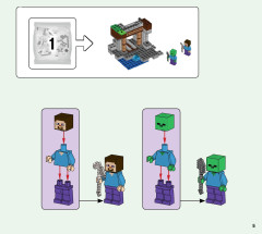 LEGO 21166 instructions page 5 – build guide