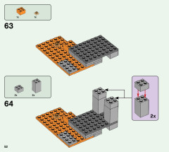 LEGO 21166 instructions page 52 – build guide