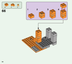 LEGO 21166 instructions page 54 – build guide