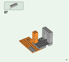 LEGO 21166 instructions page 55 – build guide