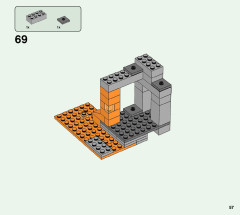 LEGO 21166 instructions page 57 – build guide