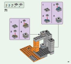 LEGO 21166 instructions page 59 – build guide
