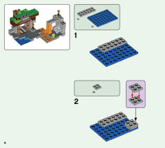 LEGO 21166 instructions page 6 – build guide