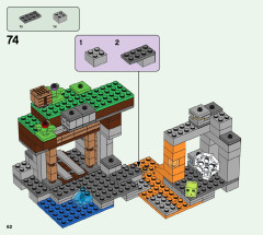 LEGO 21166 instructions page 62 – build guide