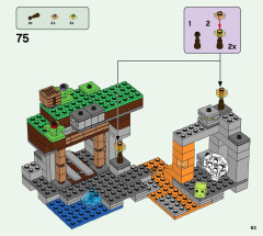 LEGO 21166 instructions page 63 – build guide