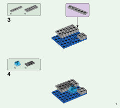 LEGO 21166 instructions page 7 – build guide