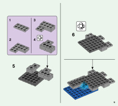 LEGO 21166 instructions page 9 – build guide