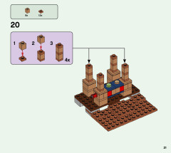 LEGO 21167 instructions page 21 – build guide