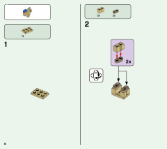 LEGO 21167 instructions page 6 – build guide