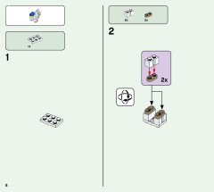 LEGO 21167 instructions page 8 – build guide