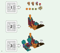 LEGO 21168 instructions page 4 – build guide