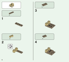 LEGO 21168 instructions page 8 – build guide