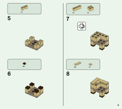 LEGO 21168 instructions page 9 – build guide