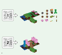 LEGO 21170 instructions page 4 – build guide