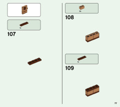 LEGO 21170 instructions page 77 – build guide