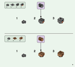 LEGO 21170 instructions page 9 – build guide