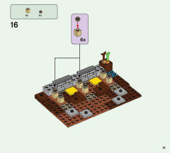 LEGO 21171 instructions page 21 – build guide