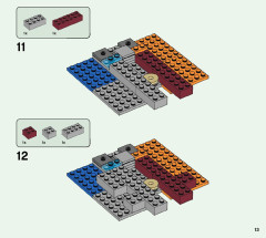 LEGO 21172 instructions page 13 – build guide
