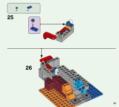 LEGO 21172 instructions page 23 – build guide