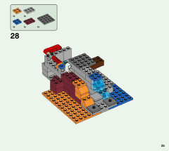 LEGO 21172 instructions page 25 – build guide