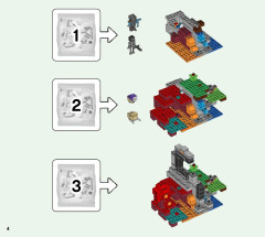 LEGO 21172 instructions page 4 – build guide