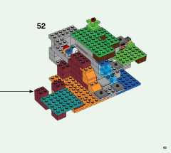 LEGO 21172 instructions page 43 – build guide