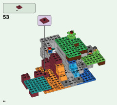 LEGO 21172 instructions page 44 – build guide