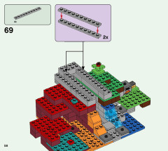 LEGO 21172 instructions page 58 – build guide